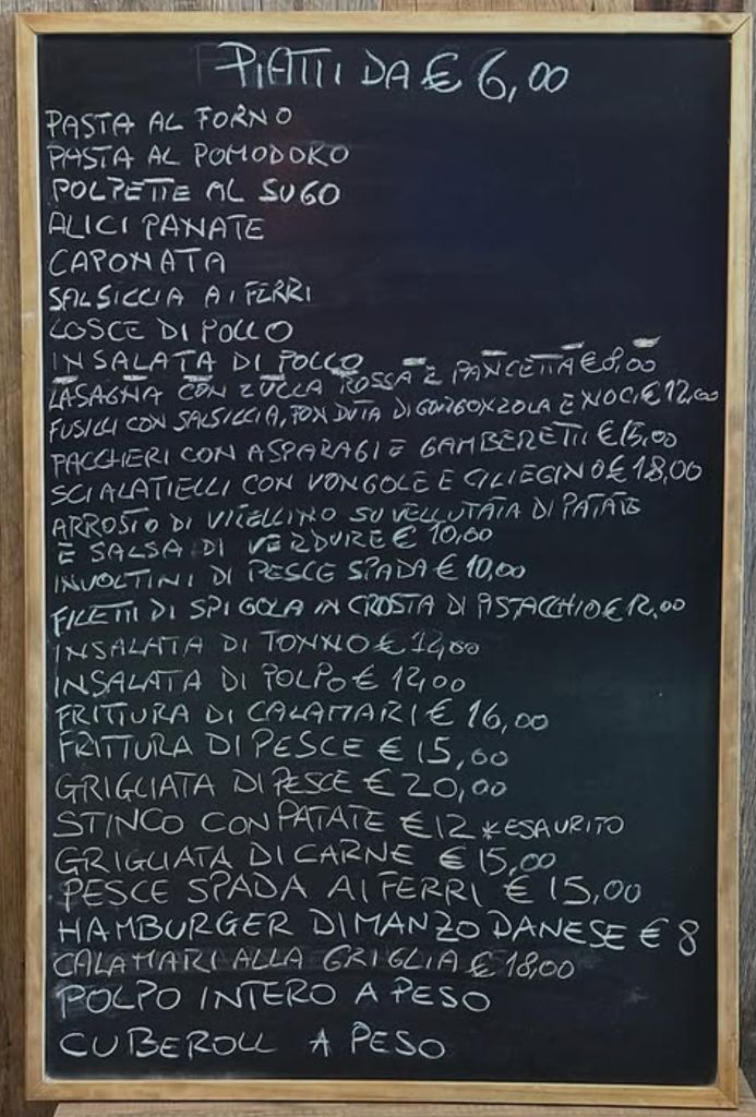 Menu lavagna 5
